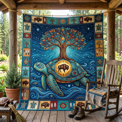 Sacred Turtle Of Life WN1706013CL Quilt