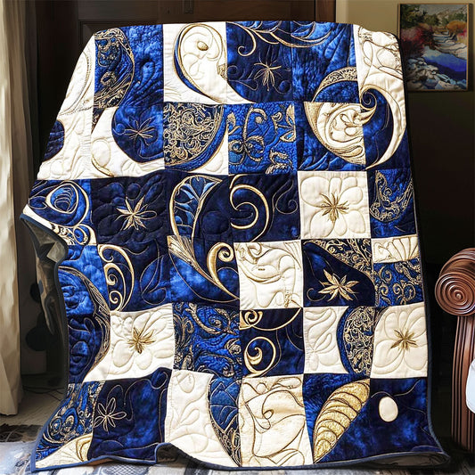 Aesthetic Navy Patchwork WP1402003CL Quilt