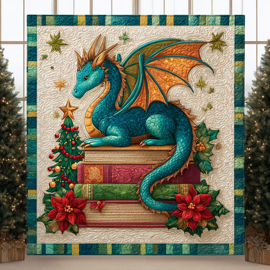 Christmas Book Dragon CW1011035CL Quilt