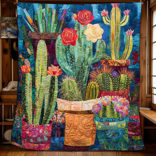 Patchwork Cactus WP2502016CL Quilt