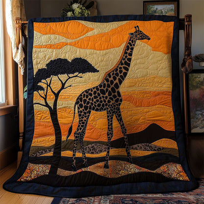 Golden African Giraffe WN0503002CL Quilt