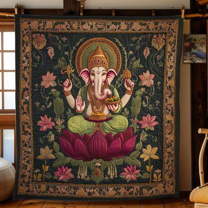 Hinduism Ganesha Protector WN0503039CL Quilt