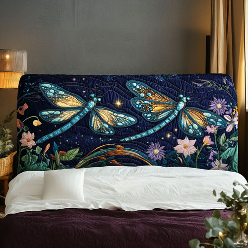 Dragonfly Dance KL0701023CL Quilted Headboard Slipcover