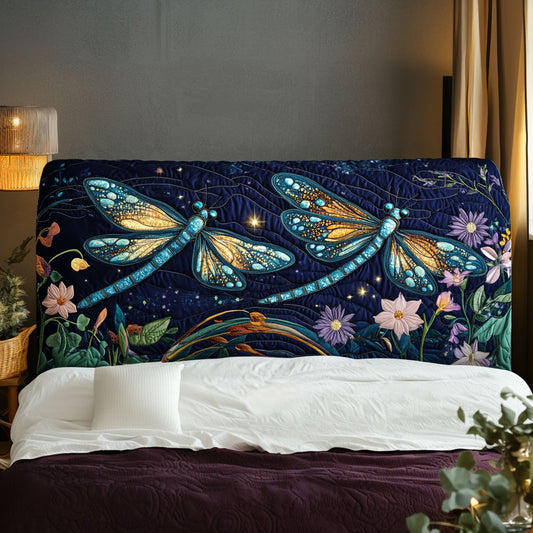 Dragonfly Dance KL0701023CL Quilted Headboard Slipcover
