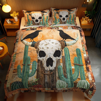 Cow Skull Totem WN2401037CL Duvet Cover Set