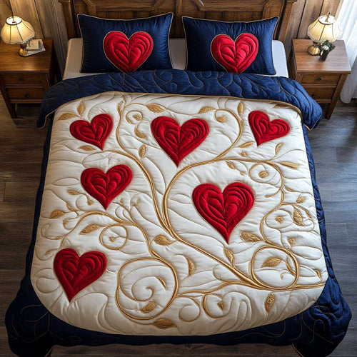 Golden Heart Valentine WP1401036CL Duvet Cover Set