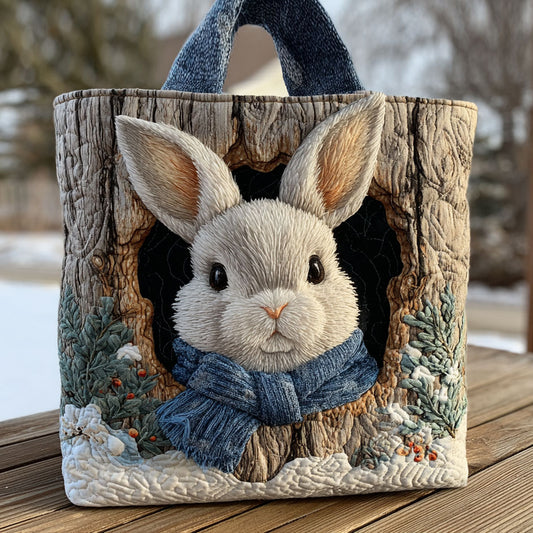 Bunny Peek CP0112160CL Quilted Tote Bag