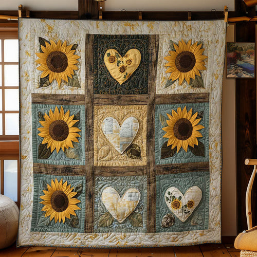 Rustic Sunflower WN0303060CL Quilt