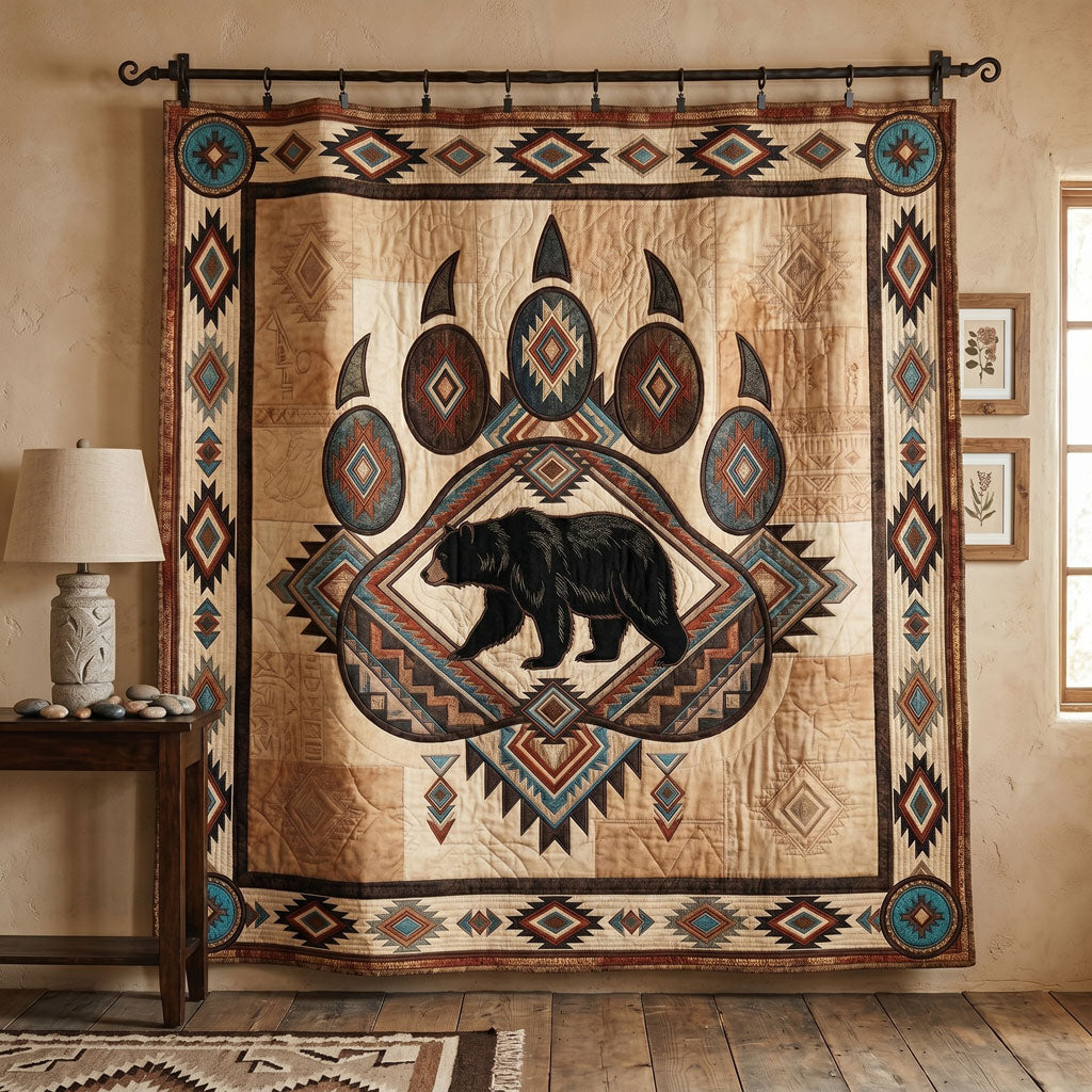 Black Bear Spirit Paw WN0506003CL Quilt