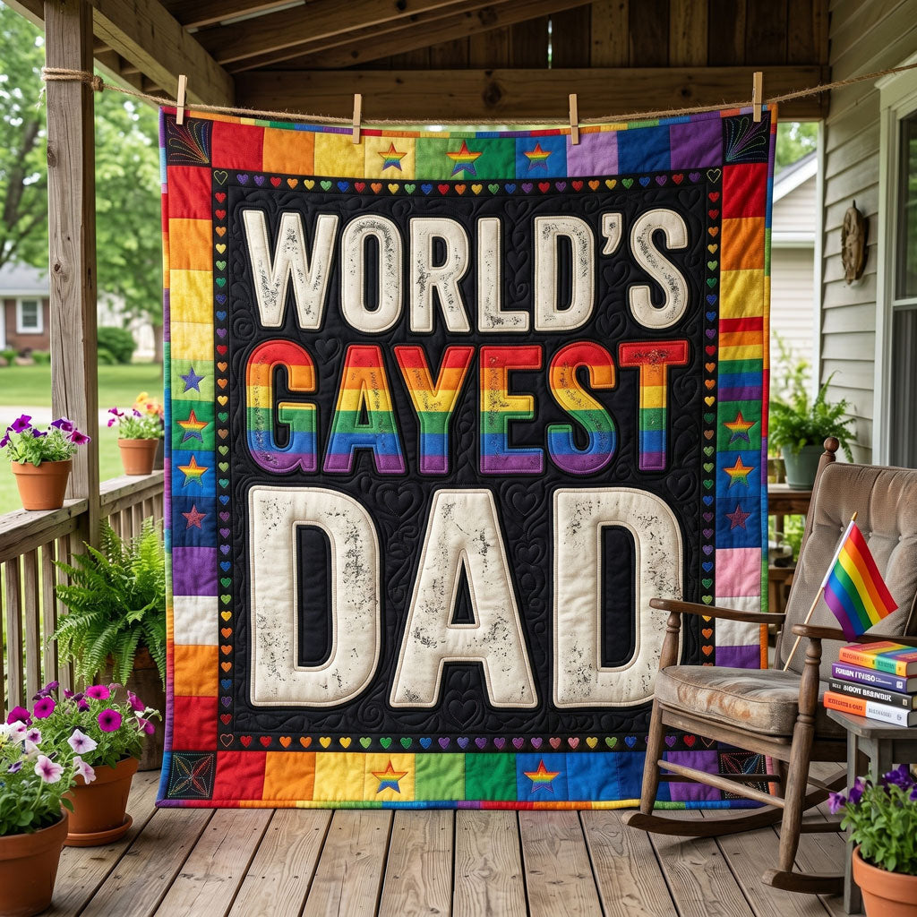 World’s Gayest Dad WN1206016CL Quilt