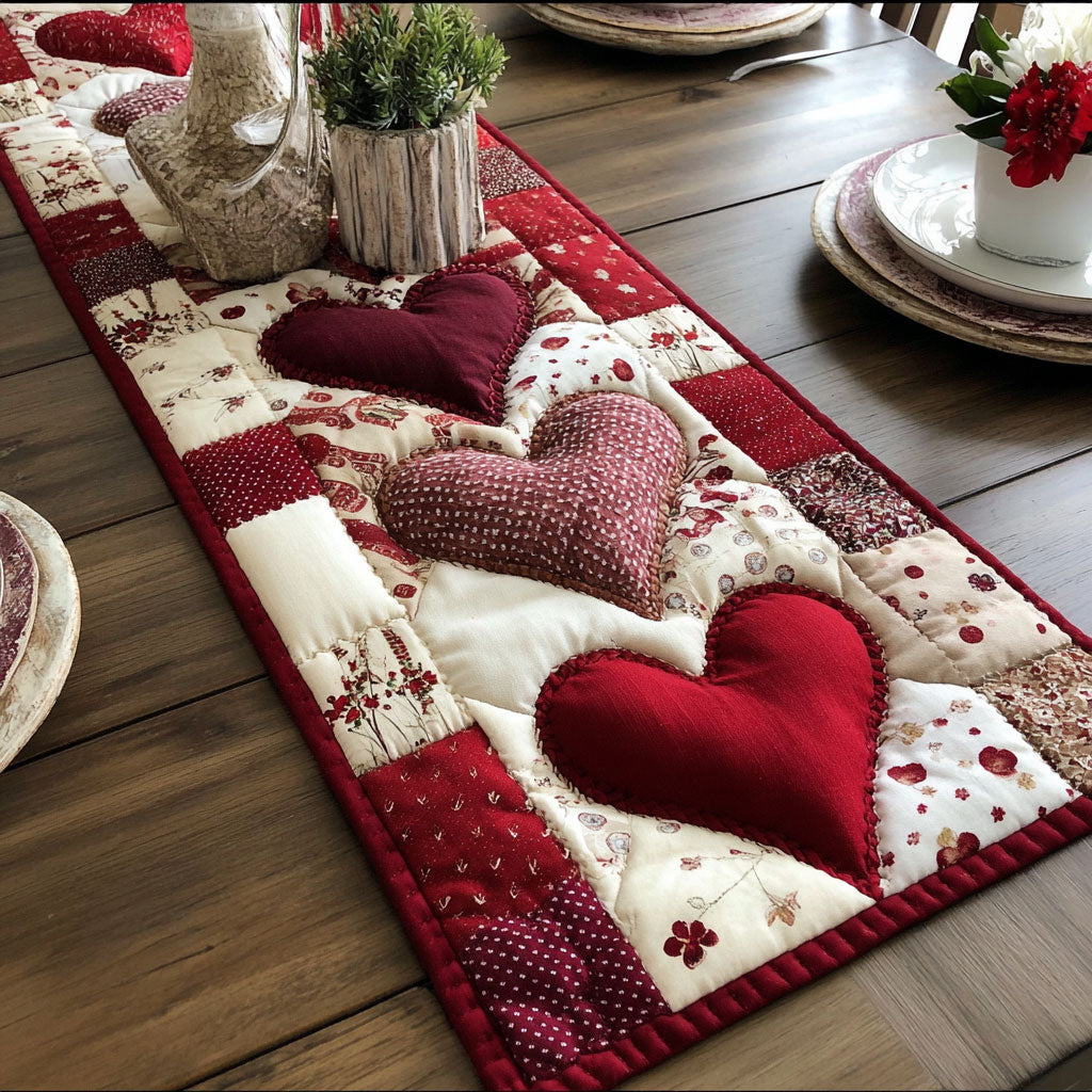 Cupid Patch CP1201049CL Quilted Table Runner