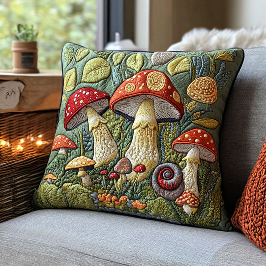 Mushroom Forest CP0805048CL Quilt Pillow Case