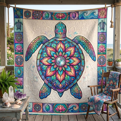 Mystic Sea Turtle Mandala WN1706010CL Quilt