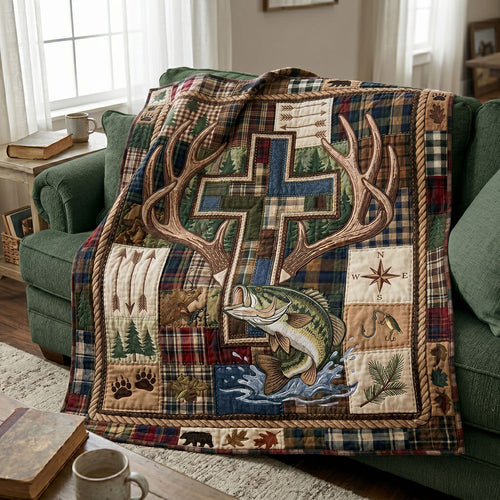 Rustic Faith And Antlers WN2104019CL Quilt