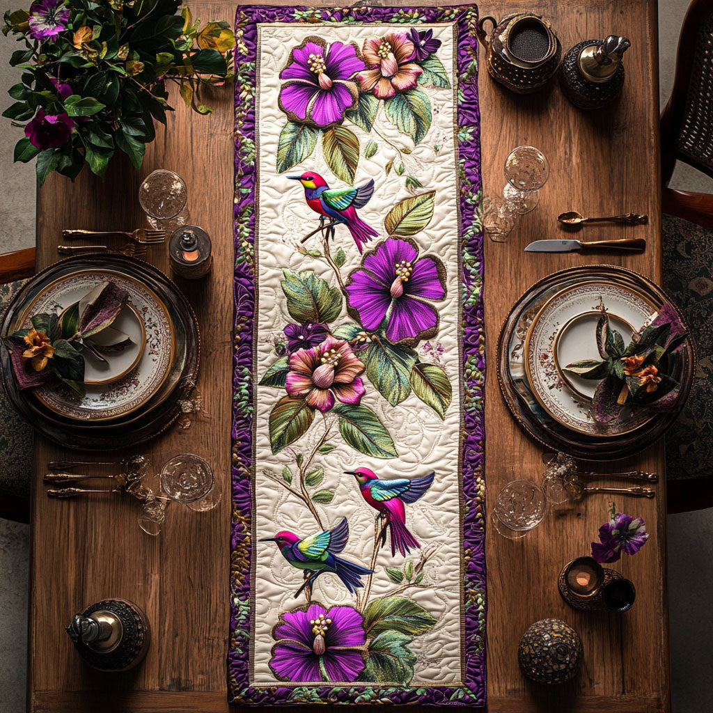 Tropical Bird WN0307048CL Quilted Table Runner