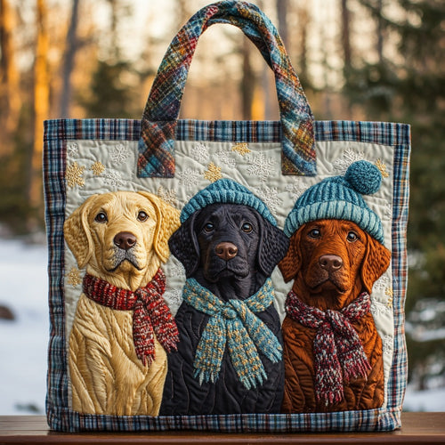 Snuggly Winter Tail XR2910015CL Quilted Tote Bag
