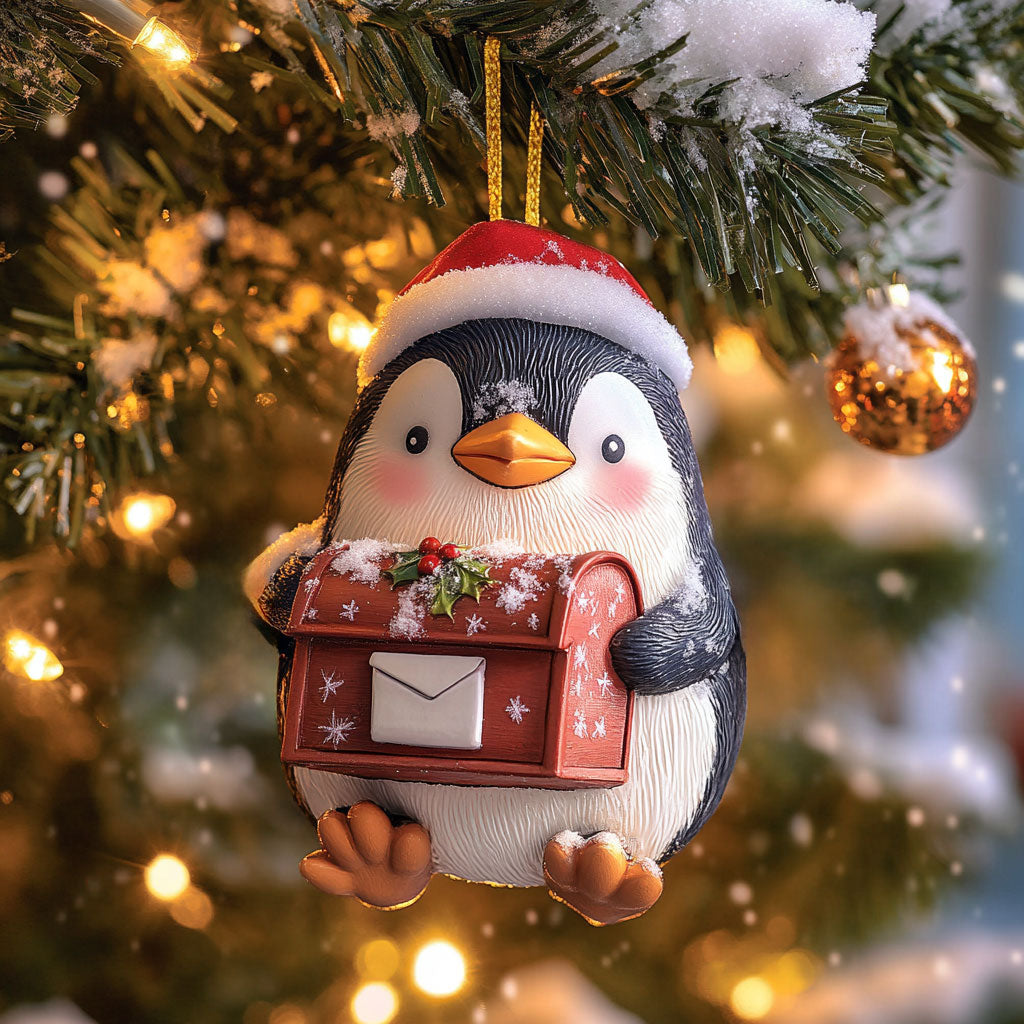 Penguin Winter Mail WN1112072CL Christmas Ornament