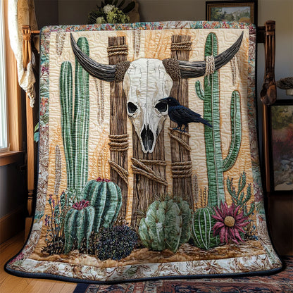 Cow Skull And Crow WN2401014CL Quilt