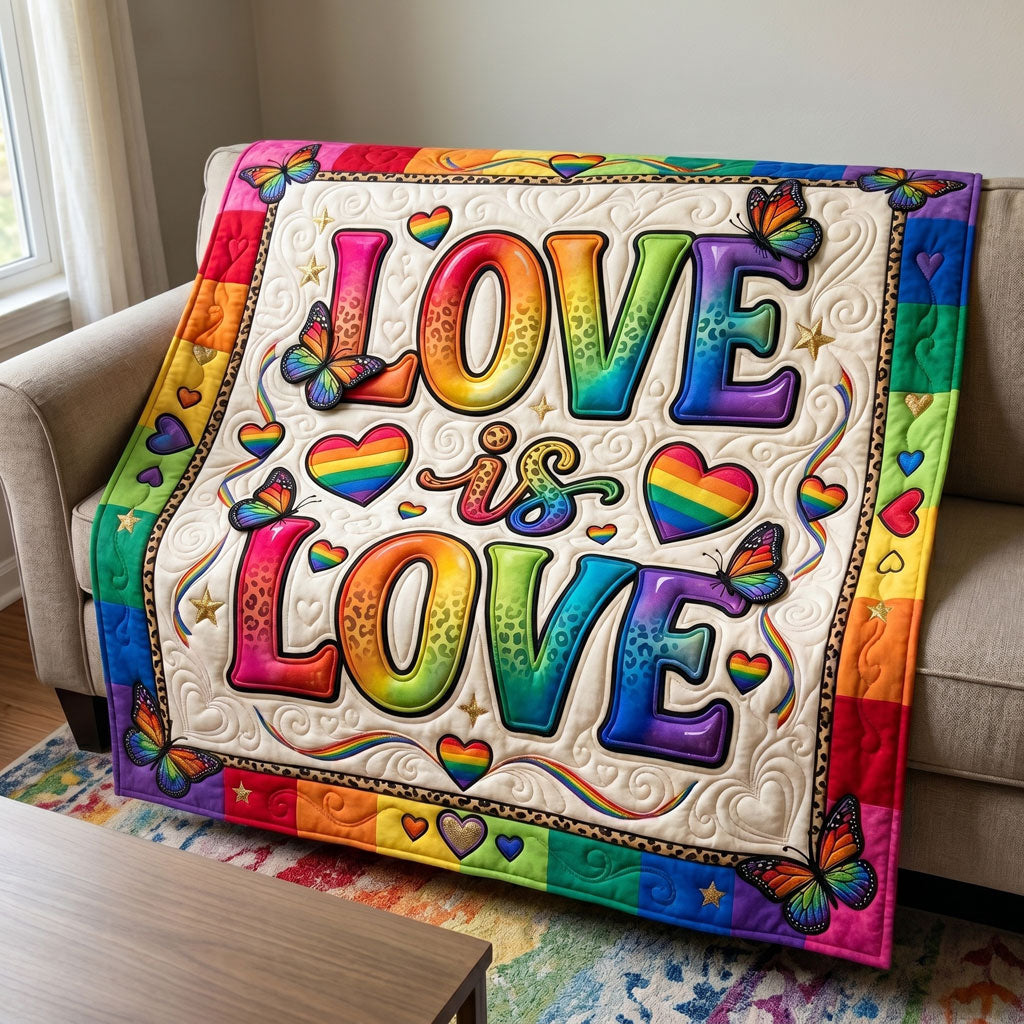 Love Is Love Rainbow WN1206008CL Quilt
