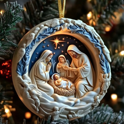 Christian Heart Of Christmas WN1610025CL Christmas Ornament