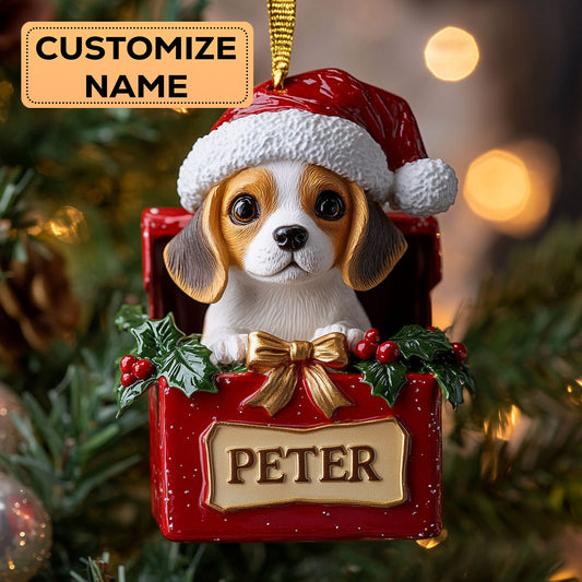 Beagle Gift CW2411002CL Personalized Christmas Ornament
