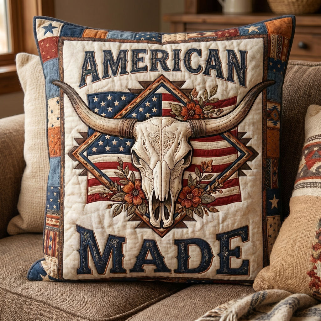 Rustic American Cowboy Spirit WN1604014CL Quilt Pillow Case