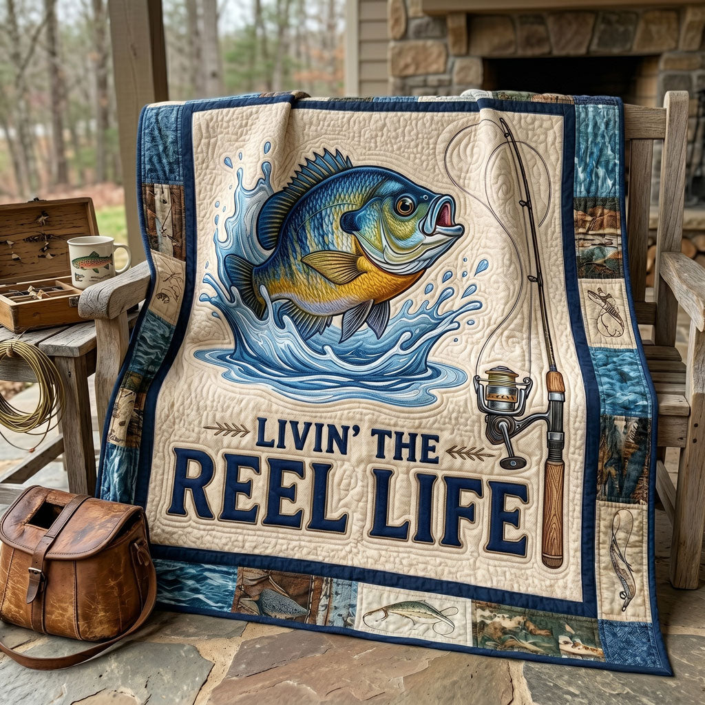 Livin’ The Reel Life Fishing WN1205012CL Quilt