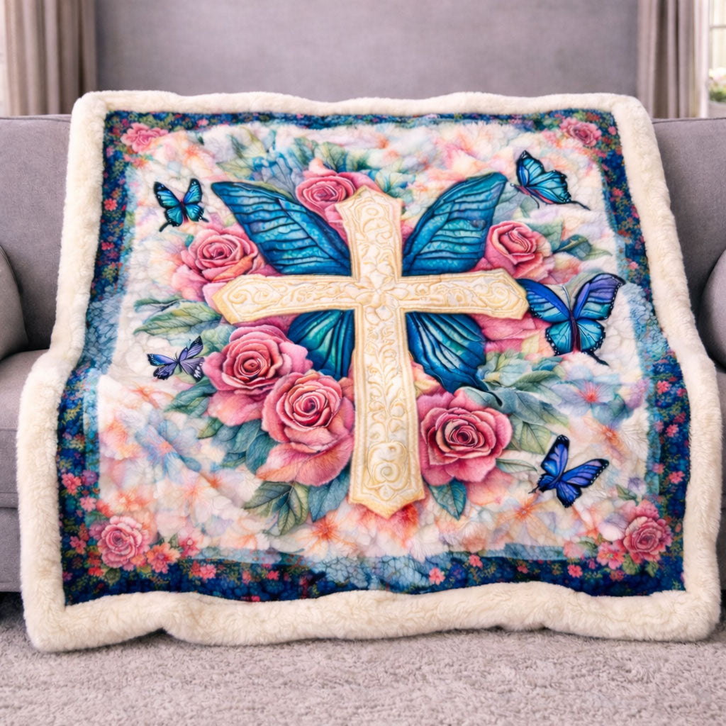 Blessed Wings of Faith KL2801008CL Faux Fur Throw Blanket