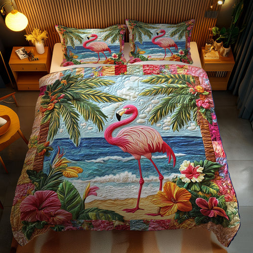 Caribbean Flamingo Beauty WN1003076CL Duvet Cover Set