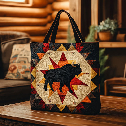 Sacred Bison Star KL1512010CL Quilted Tote Bag
