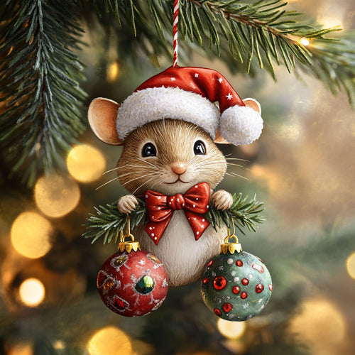 Jolly Mouse WN1512038CL Christmas Ornament