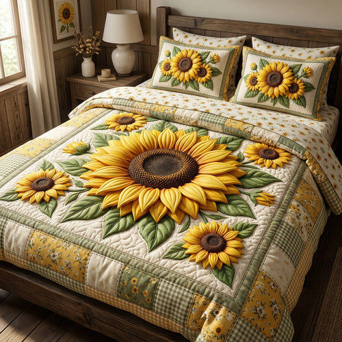Golden Sunflower Garden WN0904024CL Duvet Cover Set