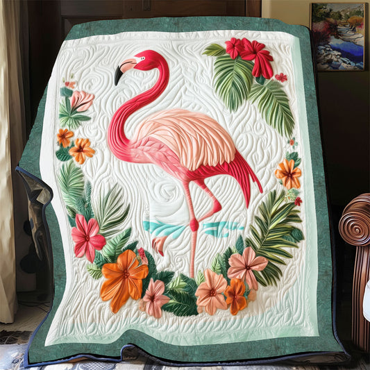 Flamingo Hawaii WP1401025CL Quilt