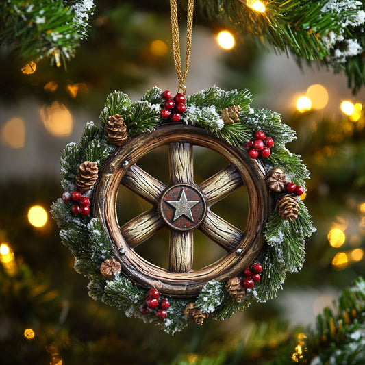Wagon Wreath CP0312190CL Christmas Ornament