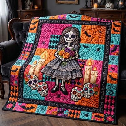 Skeleton Girl XR0705002CL Quilt