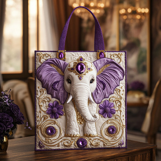 Royal Aura Elephant KL0912025CL Quilted Tote Bag