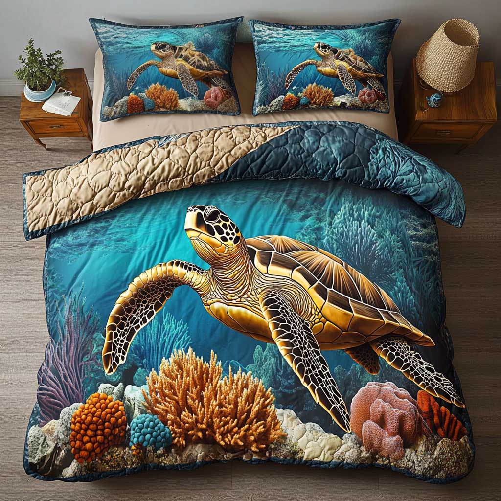 Turtle Reef Serenity WN1703103CL Duvet Cover Set
