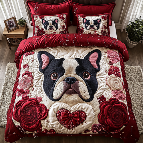 Frenchie Roses XR2912006CL Duvet Cover Set