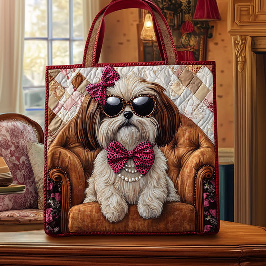 Fashion Shih Tzu KL0312002CL Quilted Tote Bag