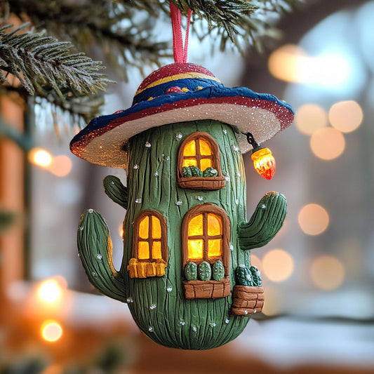 Cactus House Holiday Glow WN1112010CL Christmas Ornament