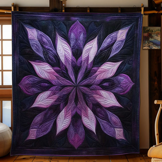 Lush Purple Flower WN0703018CL Quilt