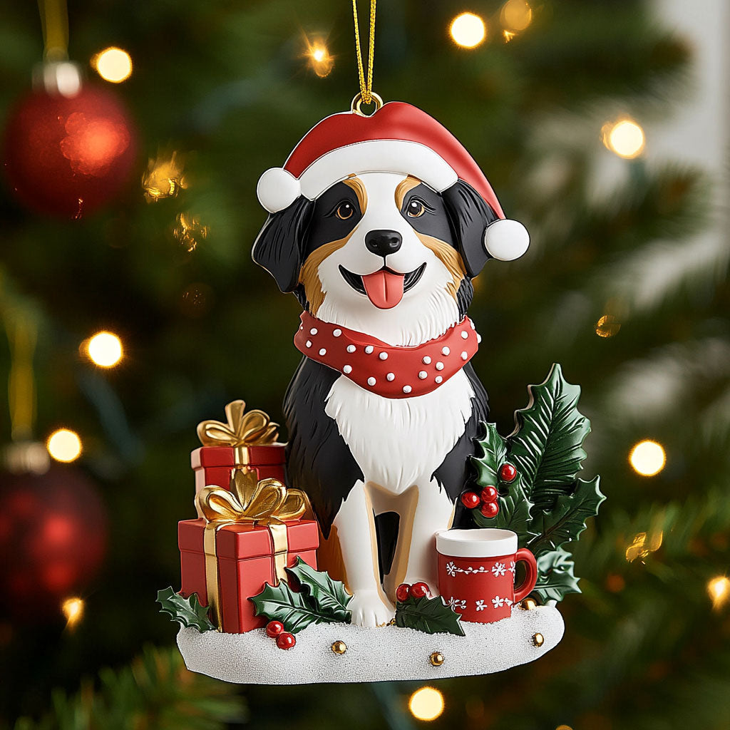 Christmas Border Collie Glow WN1510016CL Christmas Ornament
