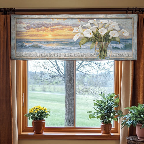 Calla Lily Tide WN1806021CL Quilted Valance
