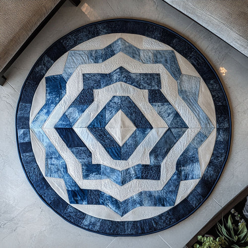 Curved Voyage WN0407095CL Quilted Round Mat
