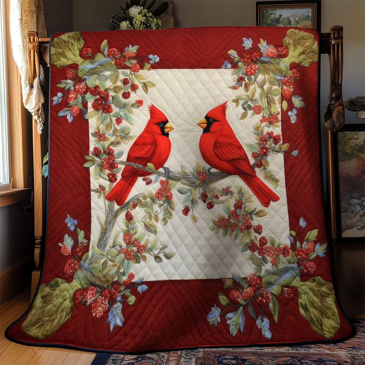 Enchanted Cardinal WN2002015CL Quilt