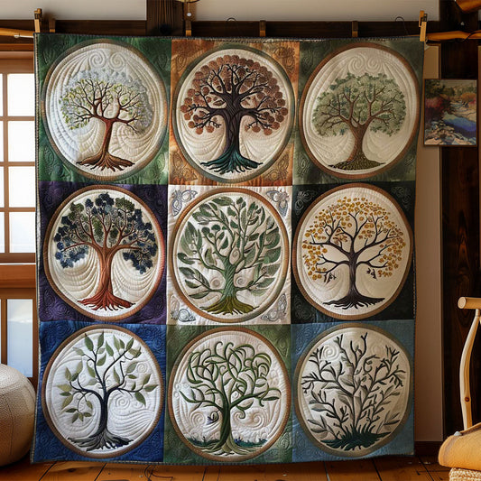 Intertwined Tree Of Life WN0601029CL Quilt