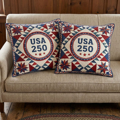 USA 250 Classic Heritage WN1604026CL Quilt Pillow Case