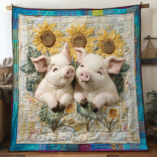 Smiley Pig WN0901069CL Quilt