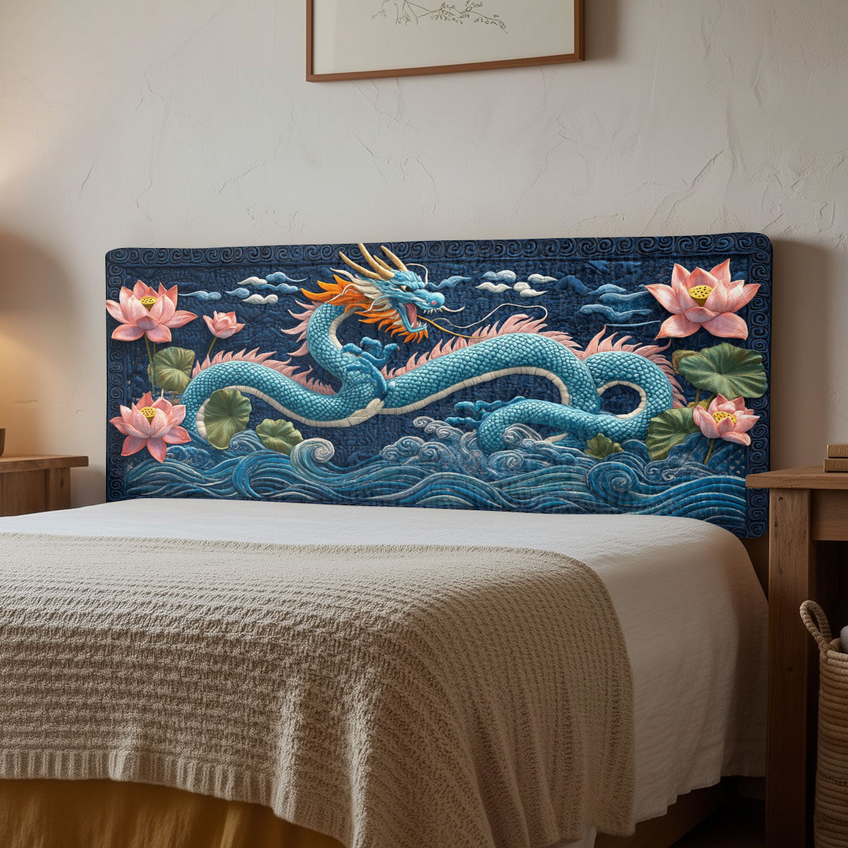 Dragon Lotus CW1512012CL Quilted Headboard Slipcover
