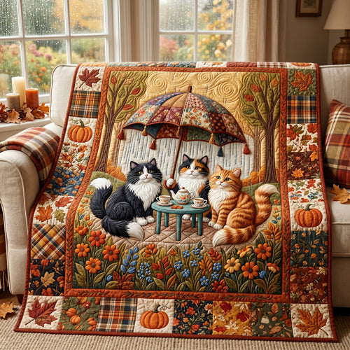 Autumn Cats XR1805011CL Quilt